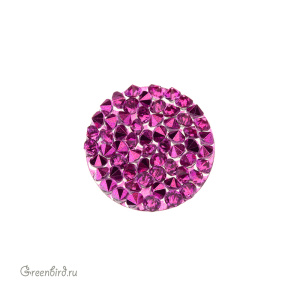 Swarovski 700045 Кристальная ткань Fine Rocks 15 мм, фуксия (#GP24463), 1 шт.