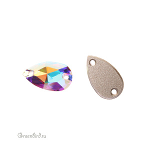 Swarovski пришивные 3230 Капля 12х7 мм, прозрачный радужный (#001AB), 1 шт.