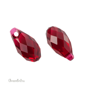 Swarovski 6010 подвеска Бриолетт 11x5,5 мм, алый (#276), 1 шт.
