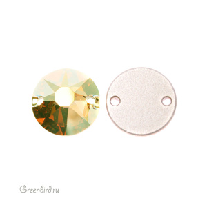 Swarovski пришивные 3288 Шатон 12 мм, солнечный металлик (#001METSH), 1 шт.