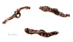 "Вальс цветов", тоггл-элемент, ант. бронза, 1 шт. (#0804)