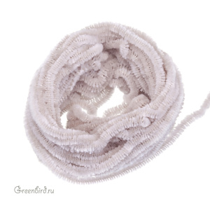 Шелковая синель AVAS, серая 1 метр (#1441)