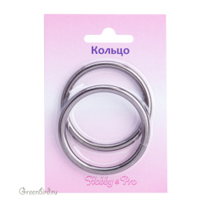 Кольцо разъемное 30х3,5 мм, черный никель, 2 шт.