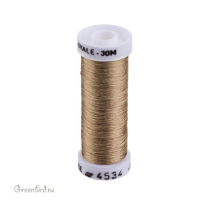 Шелковая нить AVAS Soie Ovale, миндальный, 30 м (#4534)
