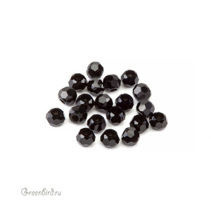 Swarovski 5000 Бусины круглые 2 мм, черный (#280), уп. 20 шт.