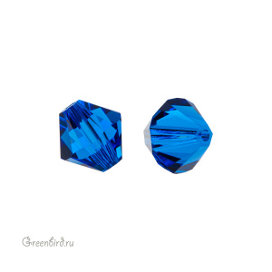 Swarovski 5328 Биконус 8 мм, капри синий (#243), 1 шт.