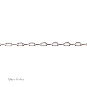 Цепочка 2,2 мм, родий, 10 см (9A173), Корея