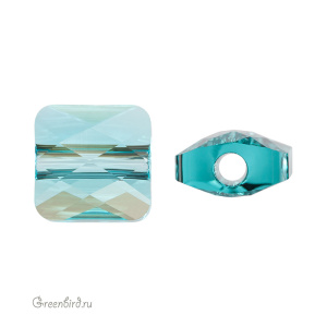 Swarovski 5053 Бусина Мини Квадрат 6 мм, светлая бирюза (#263), 1 шт.