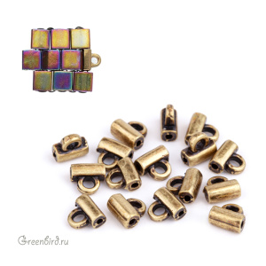 CYMBAL Концевик "Soros" для TILA, ант. латунь, 1 шт. (#TL-012230-AB)