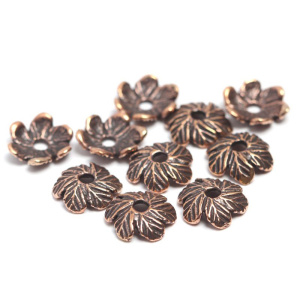 "Шелест листвы", чашечка, ант. бронза, 1 шт. (#3120)