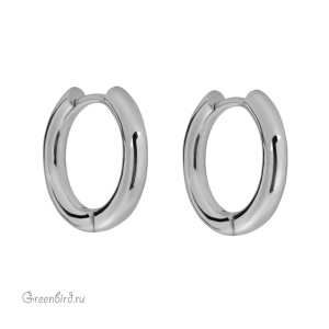 Швензы-кольца "Конго" 19 мм, родий, пара (#SV1701-2298)
