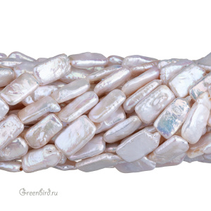 Жемчуг пресноводный барочный, прямоугольный, 1 шт. (#8007)