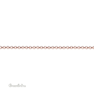 Цепочка тонкая 1,6 мм, розовое золото, 10 см (9A189), Корея