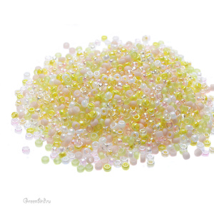 Бисер японский круглый MIYUKI Round 15/0, микс Lemonade (#MIX09), 10 г