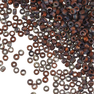 Бисер чешский PRECIOSA Czech круглый 8/0, Sunset Dark (#00030/27183D), 10 г