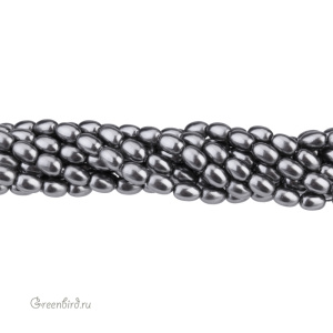 Swarovski 5824 Жемчуг рис 4 мм, темно-серый (#617), уп. 20 шт.