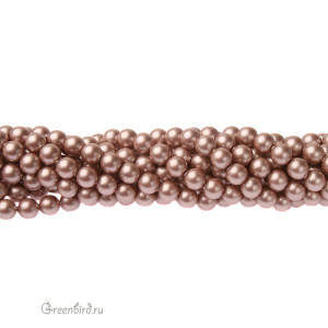 Swarovski 5810 Жемчуг 5 мм, пудрово-миндальный (#305), уп. 20 шт.