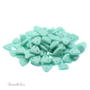 CzechMates Triangle 6мм, Matte Turquoise, 10 гр (#M63130)