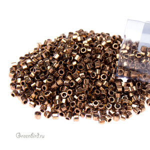 Бисер MIYUKI Delica Hex Cut шестиугольный 11/0 (#22), 4,5 г