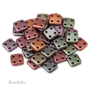 QuadraTile 6mm, Matte Metallic Bronze Iris, 5 гр (#K0164)