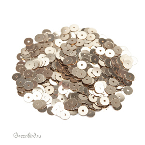 Пайетки 5мм плоские Oro Chiaro (#2001)