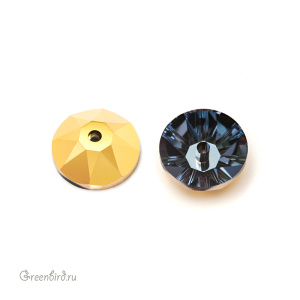 Swarovski 3188 Пайетки 8 мм, золото (#001AUR), 1 шт.