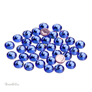 Swarovski 2078 Термостразы круглые SS16, сапфир (#206), уп. 36 шт.