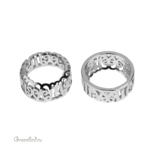 Оправа для кристаллов Rivoli 14 мм, родий, 1 шт. (#004RHOD)