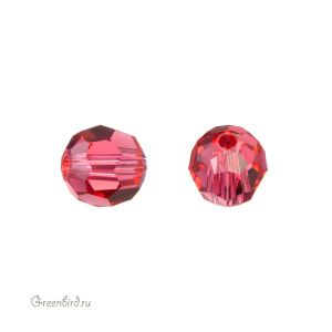 Swarovski 5000 Бусина круглая 6 мм, индийский розовый (#289), 1 шт.