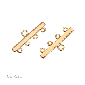 Коннектор на 4 нити, золото, 1 шт. (#SVA-BASE-1302G)