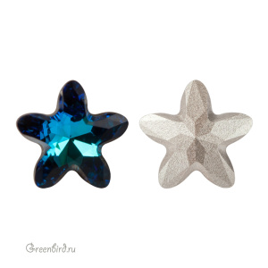 Swarovski 4754 Старблум 8 мм, бермуда синий (#001BB), 1 шт.