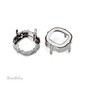 4461 Оправа для Classical Square 12 мм, родий