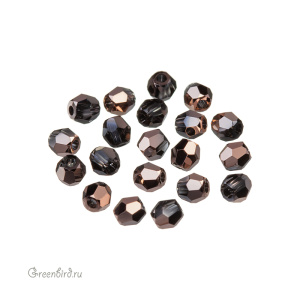 Swarovski 5000 Бусины круглые 3 мм, розовое золото (#001ROGL), уп. 20 шт.