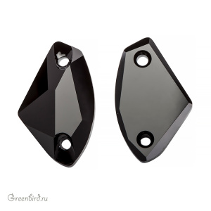 Swarovski пришивные 3256 Галактик 14х8,5 мм, черный (#280), 1 шт.