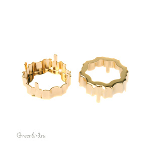 4195 Оправа для Jelly Fish FS PF 22 мм, золото