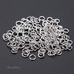 Соединительные кольца 4 мм, родий (#SVA-Rings-004R)