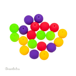 Микс бусин 8mm, Neon, 20 шт. (#DK08-NEON3)