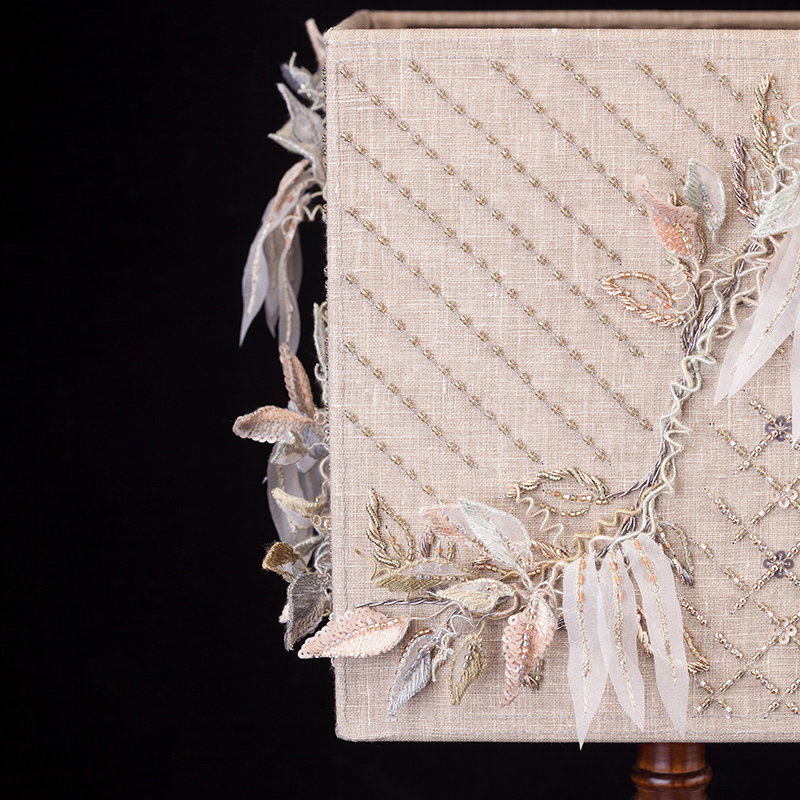 Курс по изготовлению настольного торшера с кутюрной вышивкой 