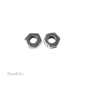 "Стимпанк", бусина, ант. серебро, 1 шт (#С1401)