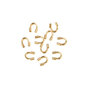 Упаковка 144 шт.: протектор для тросика, золото (#WG01GP)