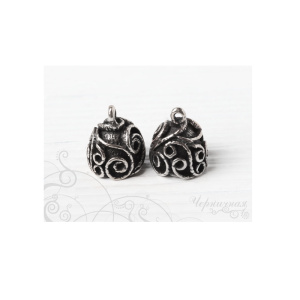 Концевик, ант. серебро, 1 шт. (#С2932)