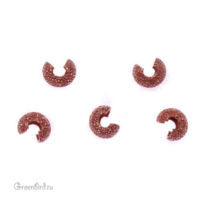 Бусина на кримп "Звёздная пыль", медь, уп.144 шт. (#SD-CBC04CPLT)