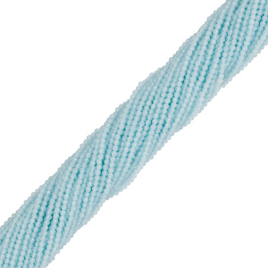 Бусины Циркон 2 мм, бирюзовый, нить (#CN-ZRCN-007)