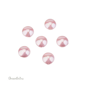 Жемчуг "Майорка" круглый плоский 12 мм, сиреневый, 1 шт (#SV1701-9030)