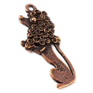 "Кошки и собаки", подвеска, ант. бронза, 1 шт. (#0314)