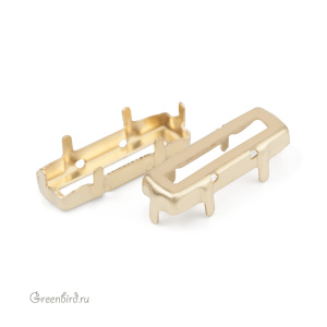 4547 Оправа для Princess Baquette 21x7 мм, латунь