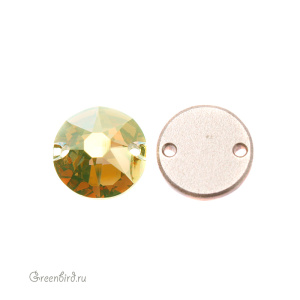 Swarovski пришивные 3288 Шатон 10 мм, солнечный металлик (#001METSH), 1 шт.