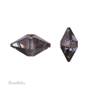 Swarovski 5747 Бусина Шип двойной 16х8 мм, серебряная ночь (#001SINI), 1 шт.