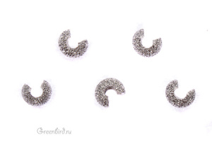 Бусина на кримп "Звёздная пыль", серебро, 1 шт. (#04SP-1)