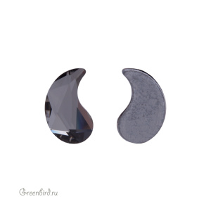 Swarovski 2364 Термостразы Пейсли X 14х8,5 мм, серебряная ночь (#001SINI), 1 шт.